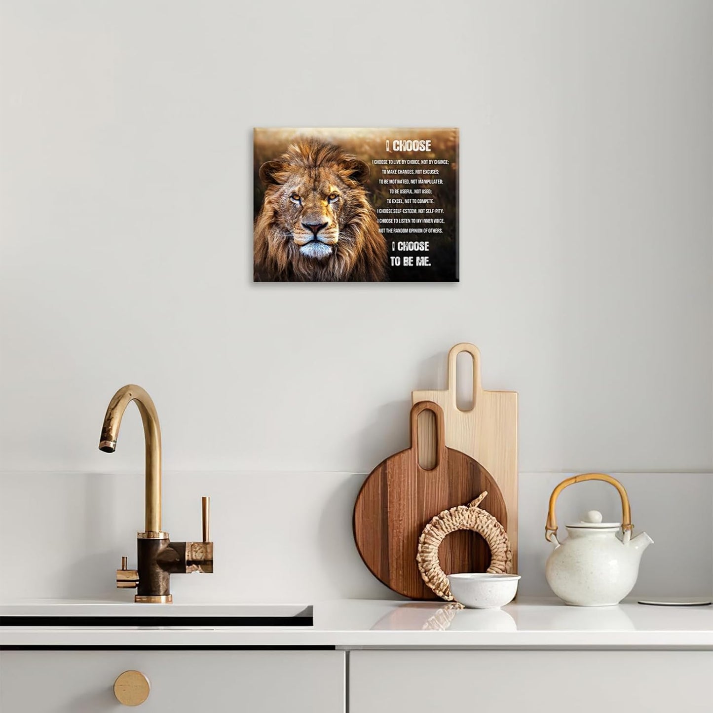 Lion Wall Art, Motivational Pictures Wall Decor God Says You Are Canvas Prints Framed Artwork Paintings Poster Home Office Decorations For Bathroom Bedroom Living Room Kitchen 24l X 20w