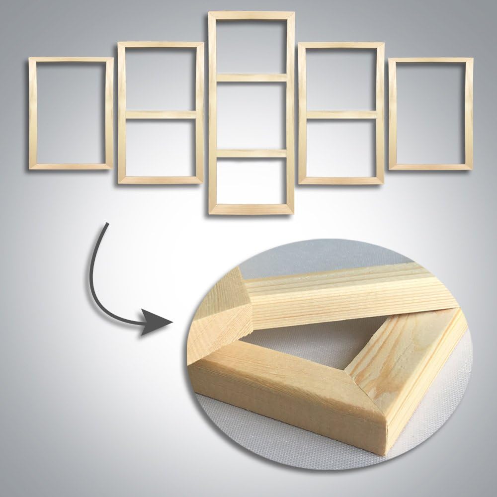 Native American Modern Home Decor Golf Course Pictures Course Scenery Artwork Contemporary Walls Decor Painting 5 Panel Canvas Wall Art for Living Room Bedroom Framed Ready to Hang - 60"W x 40"H