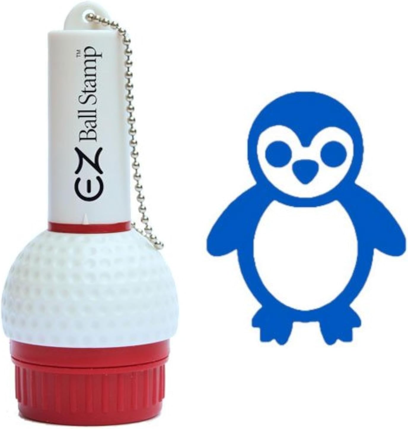 EZBallStamp Golf Ball Stamp - Blue Penguin