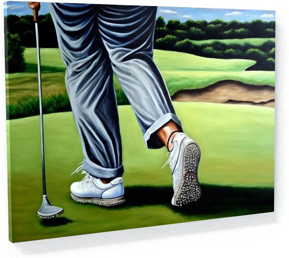 Sense Canvas Golf Scene 18 Canvas Art - Home Decor Wall Art Print Poster Painting X-Large 48x36 / 0.75"
