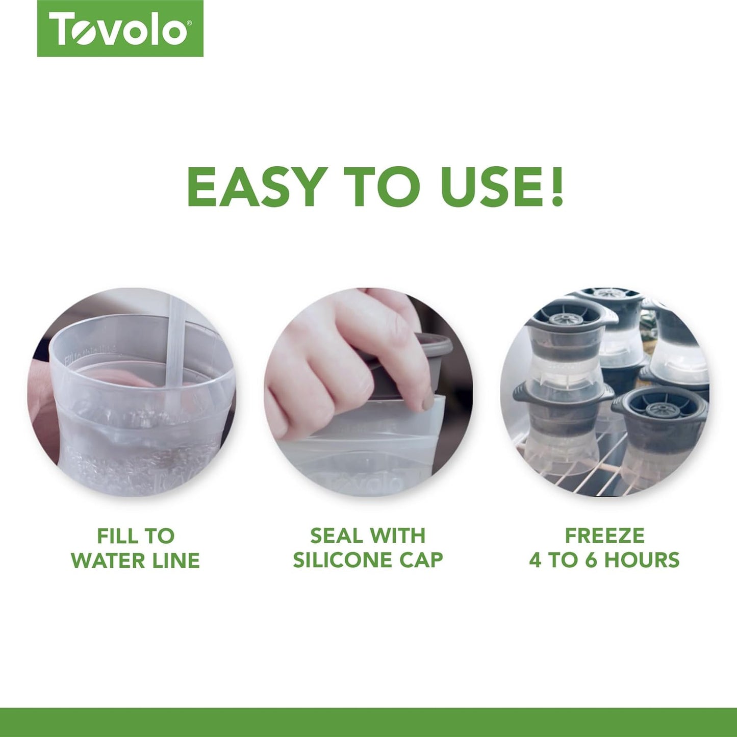 Tovolo Lime Wedge Ice Molds (Set of 2) - Slow-Melting, Leak-Free, BPA-Free/Great for Whiskey, Cocktails, Fun Drinks, and Gifts