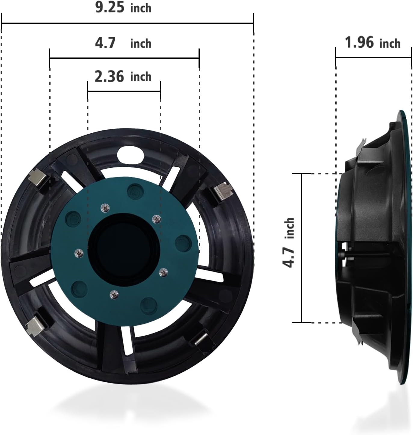 Golf Cart Wheel Covers Hub Caps for EZGO, Club Car, Yamaha Most Golf Carts- 8 Inch Set of 4, Golf Cart Hub Cap