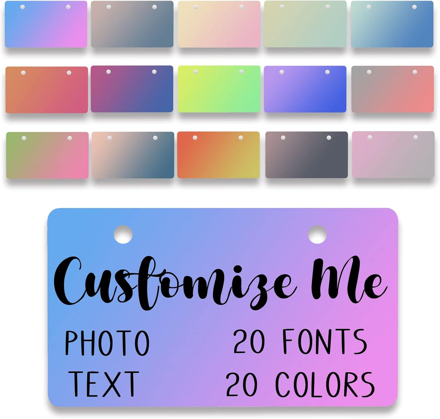 Custom License Plate Personalized License Plate,4x2/7x4/12x6 Inch Small Personalized Car Tag for Kids Toy Car and Wagons,Golf Cart Accessories, ATV, Motorcycle and Mopeds,7"x4",Style 5