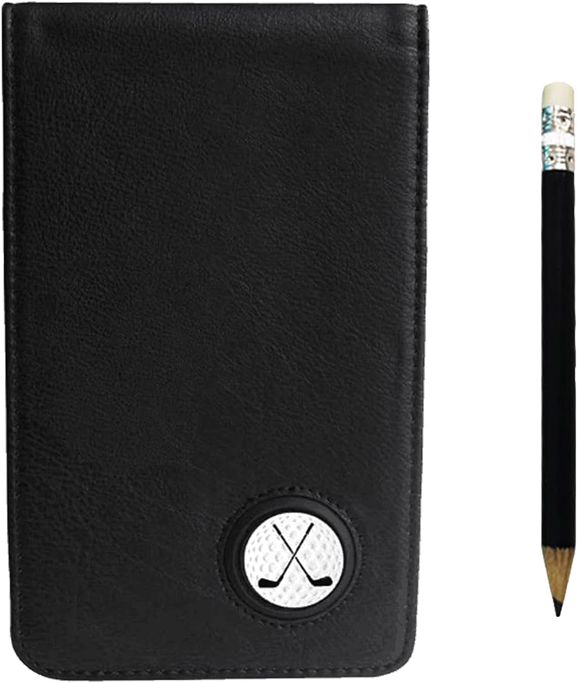 Myartte Golf Scorecard Holder Cover Yardage Book Cover with Golf Ball Marker and A Free Pencil 4.5 × 7.5 inches Black Blue Pink Multi-Color