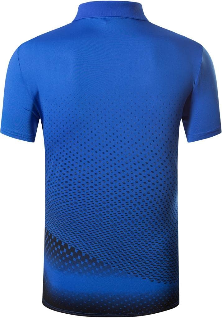 jeansian Men's Sport Outdoor Quick Dry Fit Short Sleeves Polo Tee Shirt Tshirt T-Shirt Tops Golf Tennis Bowling LSL195