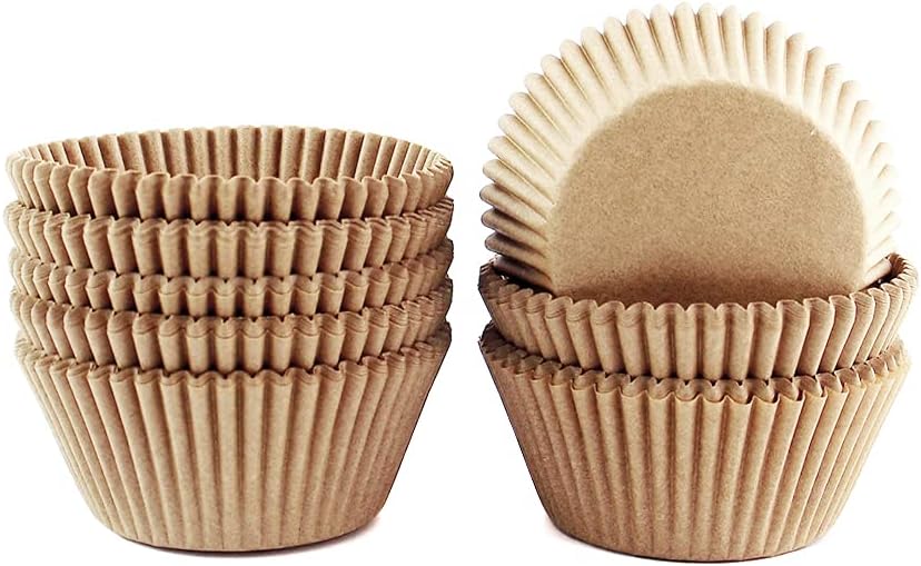 Natural Baking Cups Cupcake Liners Standard Sized, 300 Count