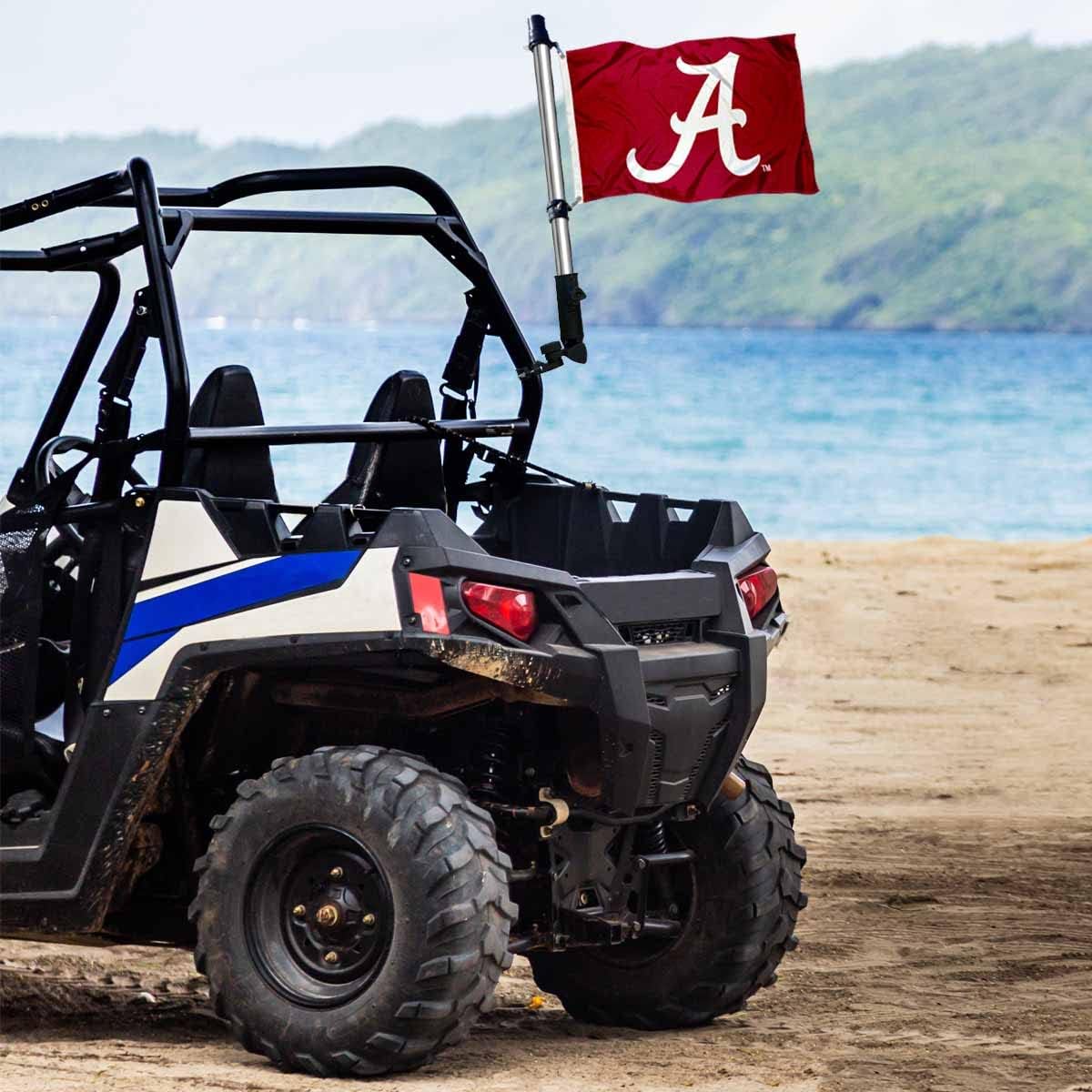 College Flags & Banners Co. Alabama Crimson Tide Golf Cart Flag Pole and Holder Mounting Bracket