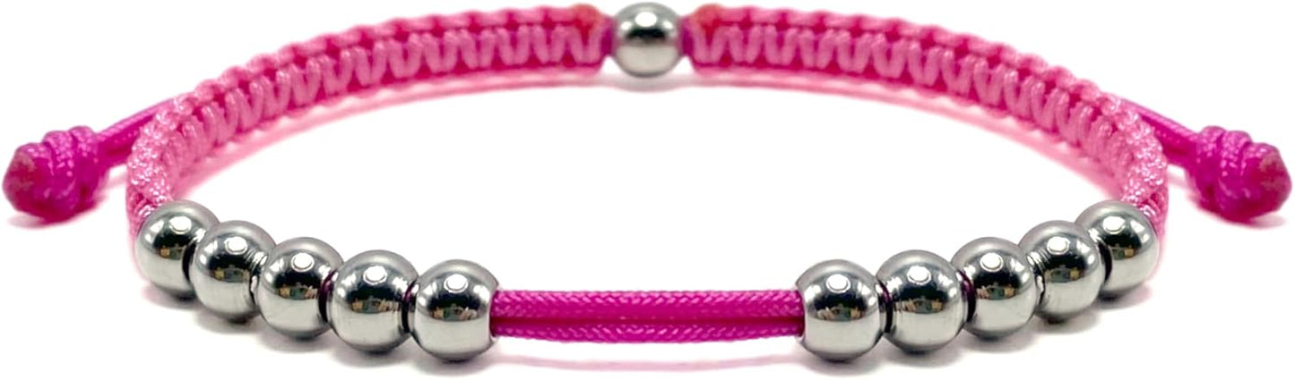 LAMIBEE Golf Stainless Steel 10 Beads Score Counter Bracelet, Golf Stroke Count Bracelet, Resizable and Easy to Adjust Golf Round Scoring Tracker, Durable and Stylish Golf Accessory