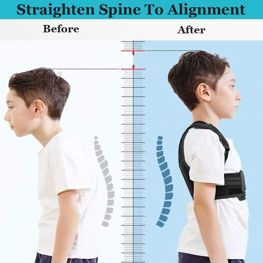 Lexniush Professional Posture Corrector for Men, Women and Kids, Effective Upper Back Posture Brace for Teenagers Boys Girls Spinal Support to Improves Slouch, Prevent Humpback, Relieve Back Pain