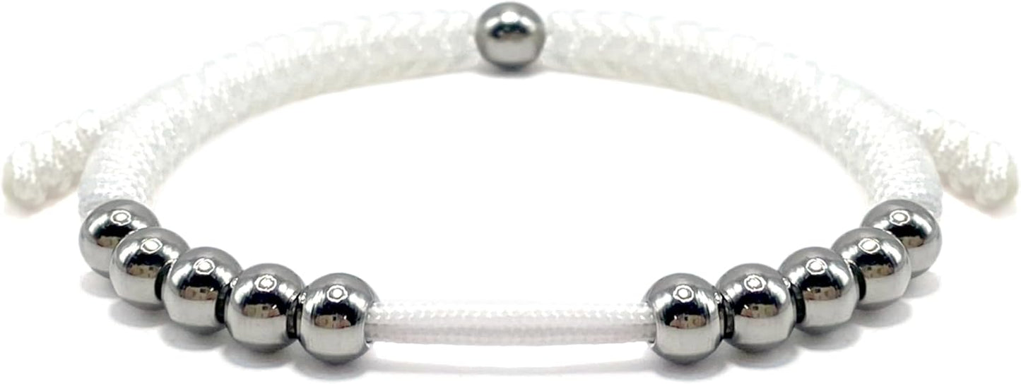 LAMIBEE Premium Golf Stainless Steel 10 Bead Score Counter Bracelet, Golf Stroke Count Bracelet, Resizable Easy Adjust Golf Round Scoring Tracker, Durable Stylish Golf Accessory