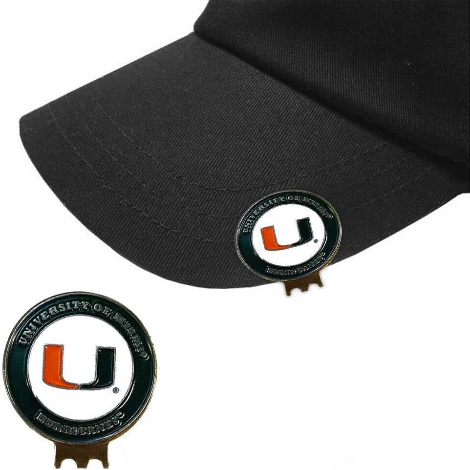 Magnetic Golf Hat Clip with 2 Double-Sided Golf Ball Markers – Easily Attaches to Golf Cap – Made of Stainless Steel & Ideal for Avid Golfers