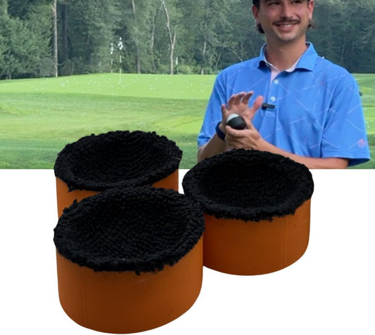 Lunas Ball Washer- 3 Pack - Golf Ball Cleaner for Golf Balls, Golf Cart Accessories for Cleaning Golf Ball, Compact Magnetic Golf Towel Golf Ball Washer for Golfers