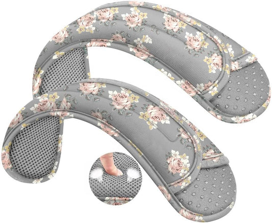 ZINZ 2-Pack Universal Shoulder Pad with Ultra Thick Cushion for Bag Luggage Bag Crossbody, Plus Long & Anti-Slip & Breathable,Light Rose