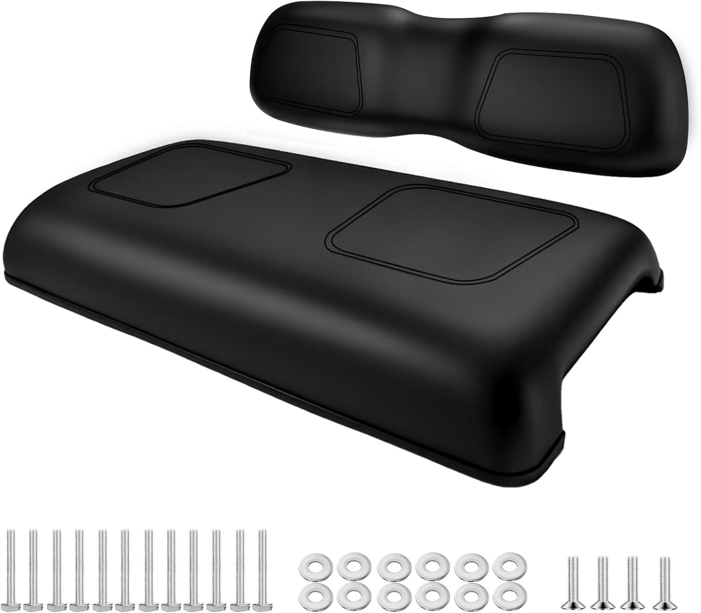 Golf Cart Front Seat Replacement Cushion Assembly Kit for Club Car DS 2000.5-up,Front Seat Bottom and Front Seat Back