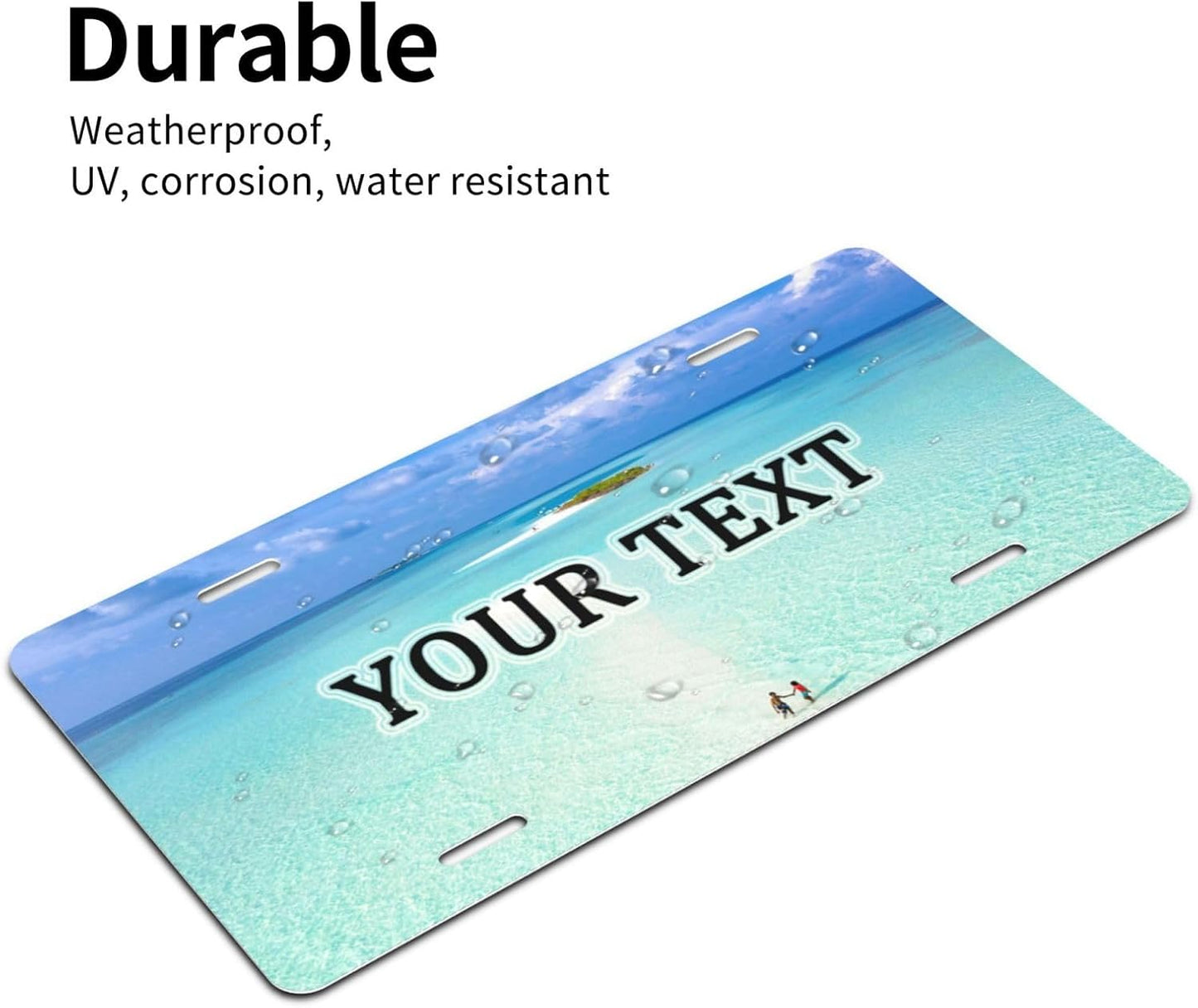 Made in USA Custom License Plate, Design Your Own Personalized License Plate with Photo,Logo, and Text,Customized 12"X6"Premium Aluminum