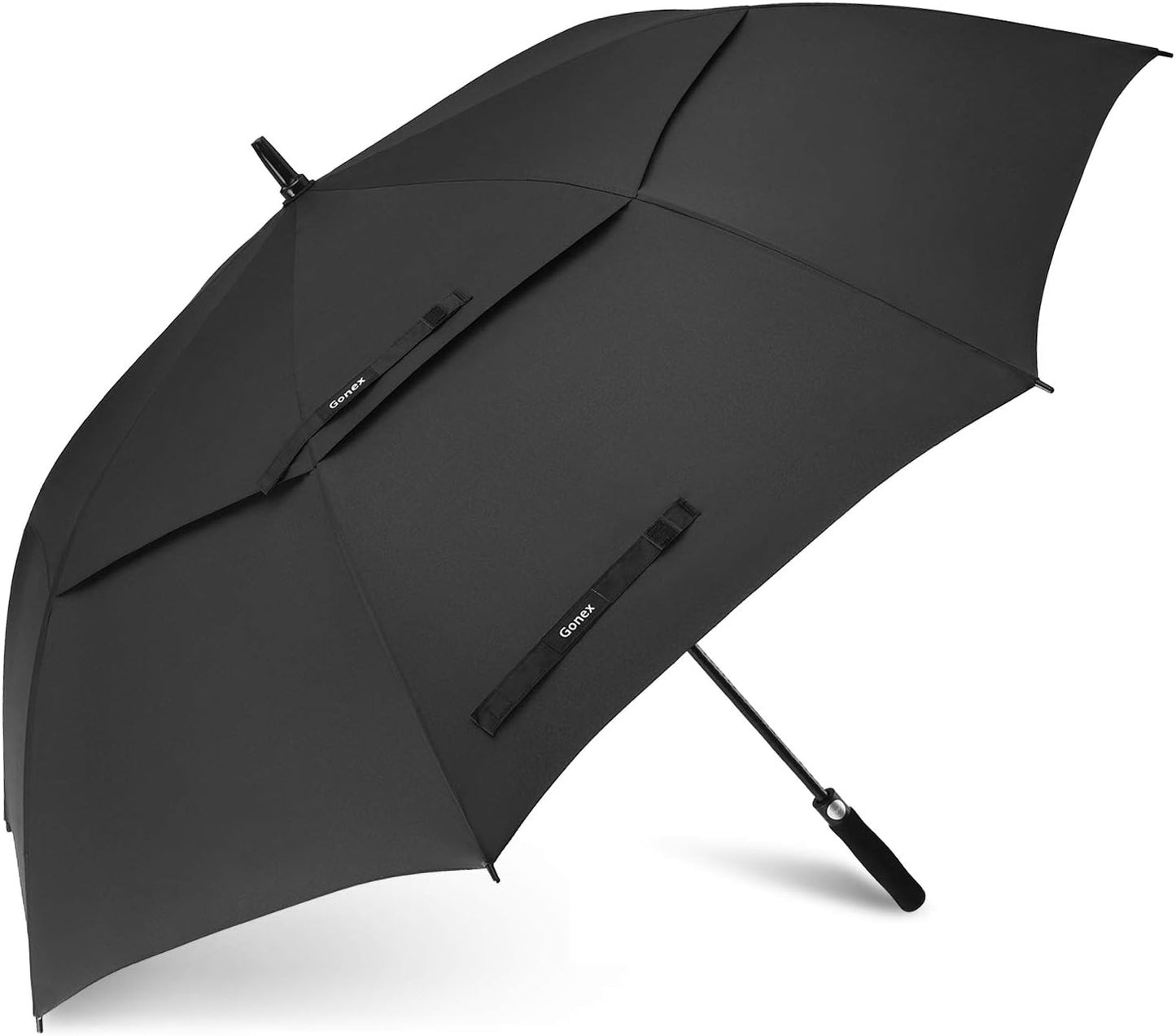 Gonex 54/62/68/72/80 Inch Extra Large Golf Umbrella, Automatic Open Travel Rain Umbrella with Windproof Water Resistant Double Canopy, Oversize Vented Umbrellas for 2-3 Men and UV Protection, Multiple Colors
