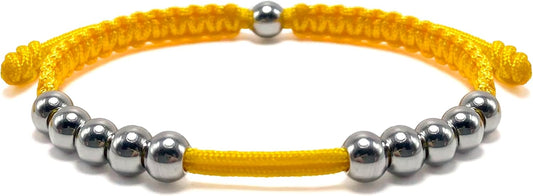 LAMIBEE Golf Stainless Steel 10 Beads Score Counter Bracelet, Golf Stroke Count Bracelet, Resizable and Easy to Adjust Golf Round Scoring Tracker, Durable and Stylish Golf Accessory