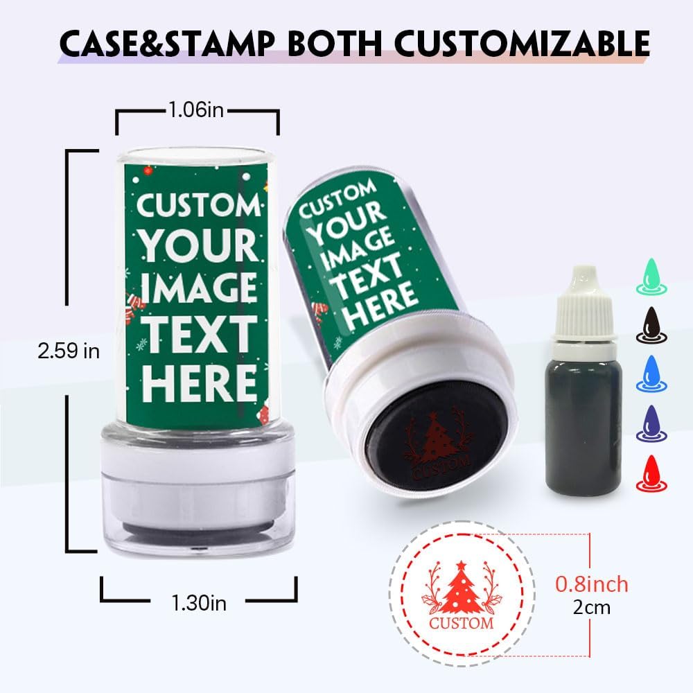 HDSD Custom Golf Ball Stamps, Personalized Name Graphics Golf Ball Waterproof Marking, Reusable Funny Golfer Gifts