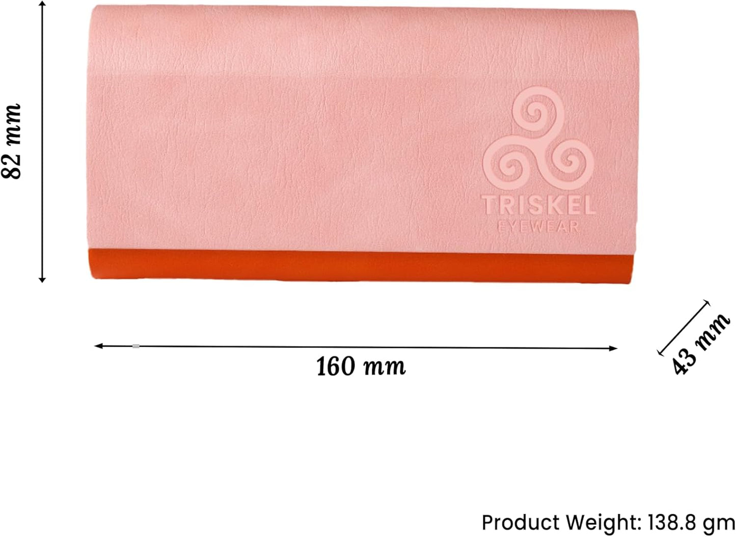 Dual Glasses Case, 2-in-1 Hard Shell PU Leather Case for Eyeglasses, with Magnetic Closure for Men & Women