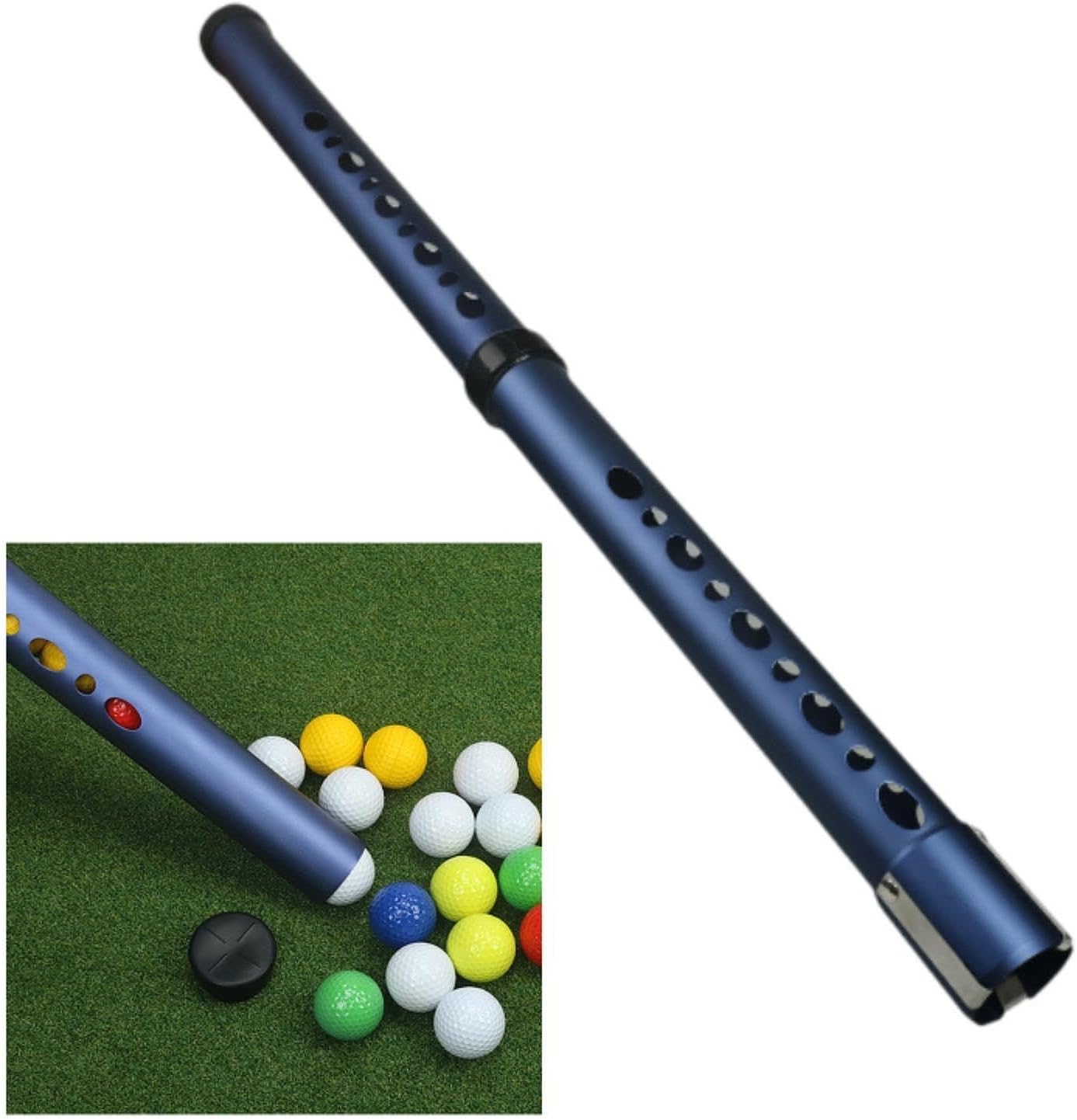 Golf Ball Retriever Shag Tube Golf Ball Picker Upper Tube Convenient Portable Golfing Supplies Lightweight Balls Collector