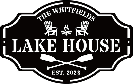 Custom Lake House Welcome Sign,Personalized Metal Lake House Signs,Lake House Decor,Personalized Metal Sign,Custom Outdoor Decor