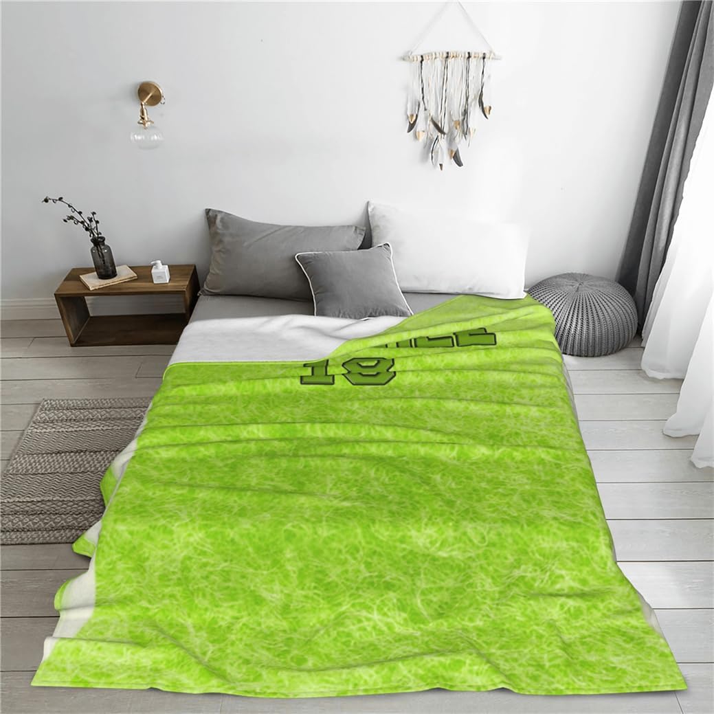 Personalized Tennis Themed Blankets for Sofa Bedding Travel Customized Home Decor Throw Bed Blanket Tennis Sport Themed Bed Blanket Custom Name Throw-Blanket Gifts for Sport Enthusiasts