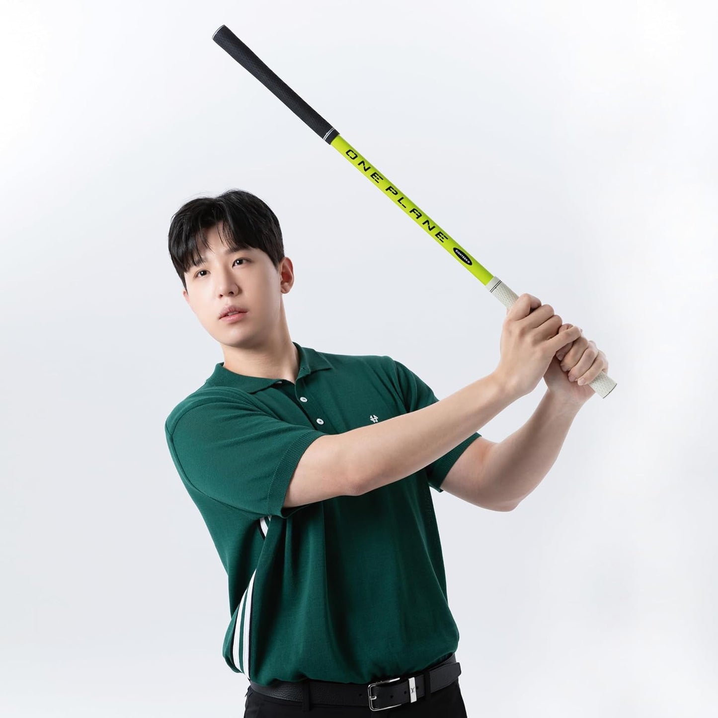 Golf Swing Trainer ONE Plane Heoseok Pro Training Aid Equipment Backswing Impact Practice Stick Men Women