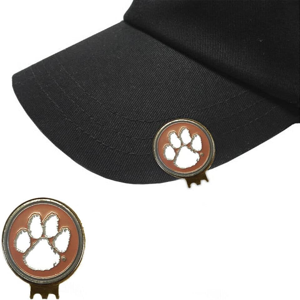 Magnetic Golf Hat Clip with 2 Double-Sided Golf Ball Markers – Easily Attaches to Golf Cap – Made of Stainless Steel & Ideal for Avid Golfers