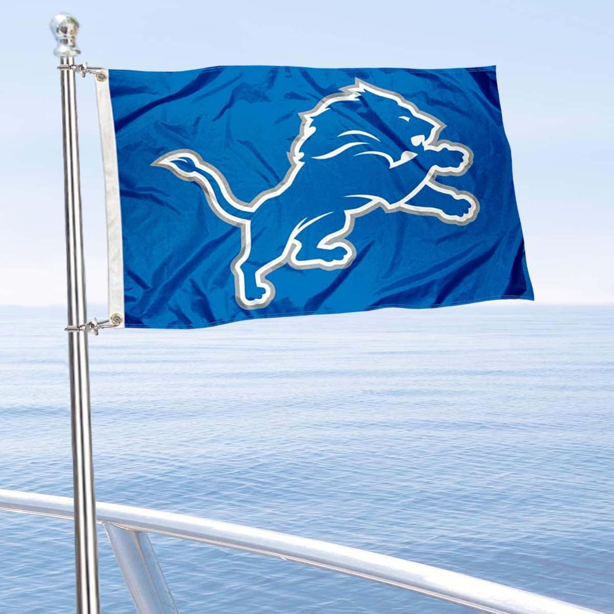 Detroit Lions Boat and Golf Cart Pennant Flag