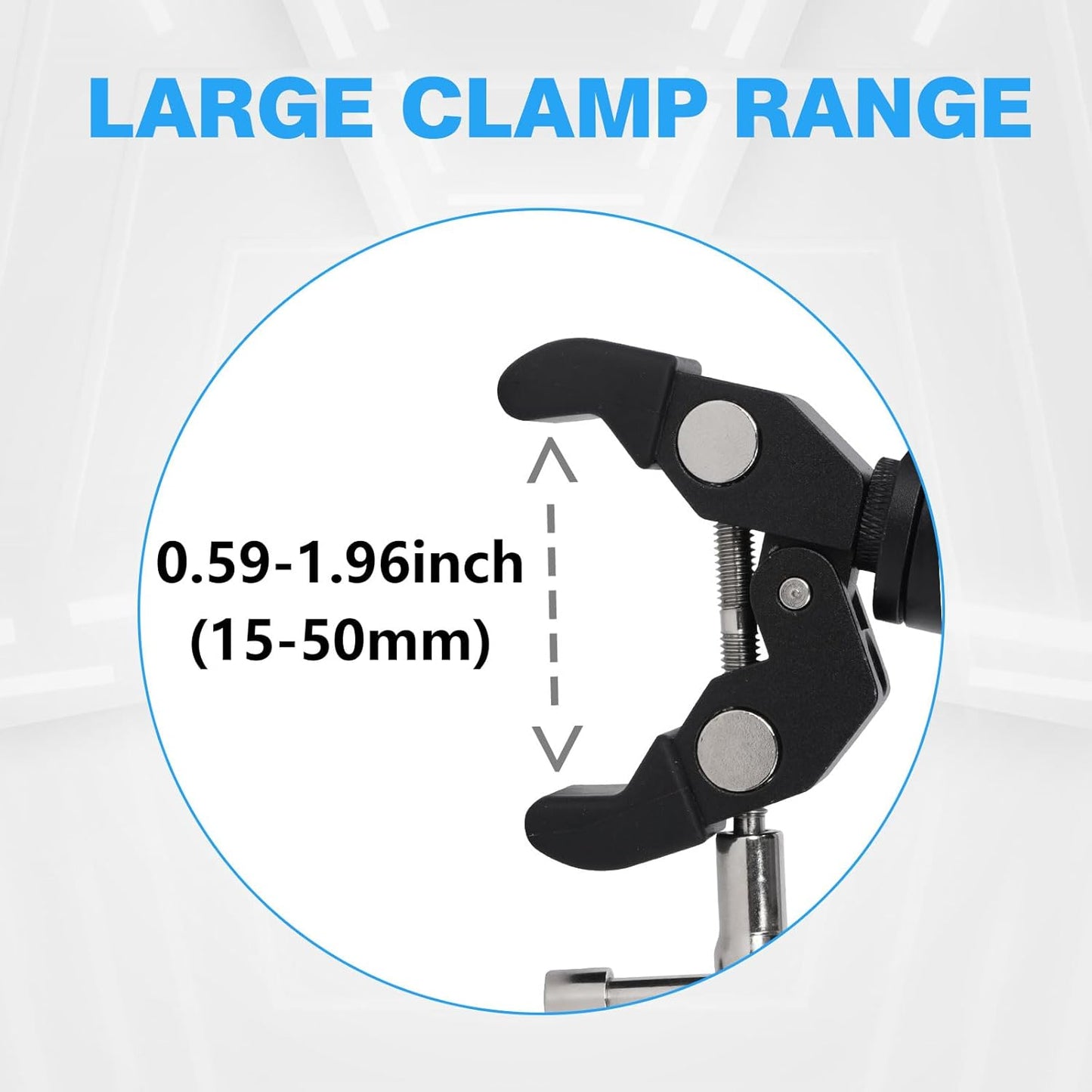 Phone Holder with Clamp for Golf Cart, All Metal Universal Phone Holder Handlebar Mount Clamp for Golf, Stroller, Bicycle, Bike, Wheelchair