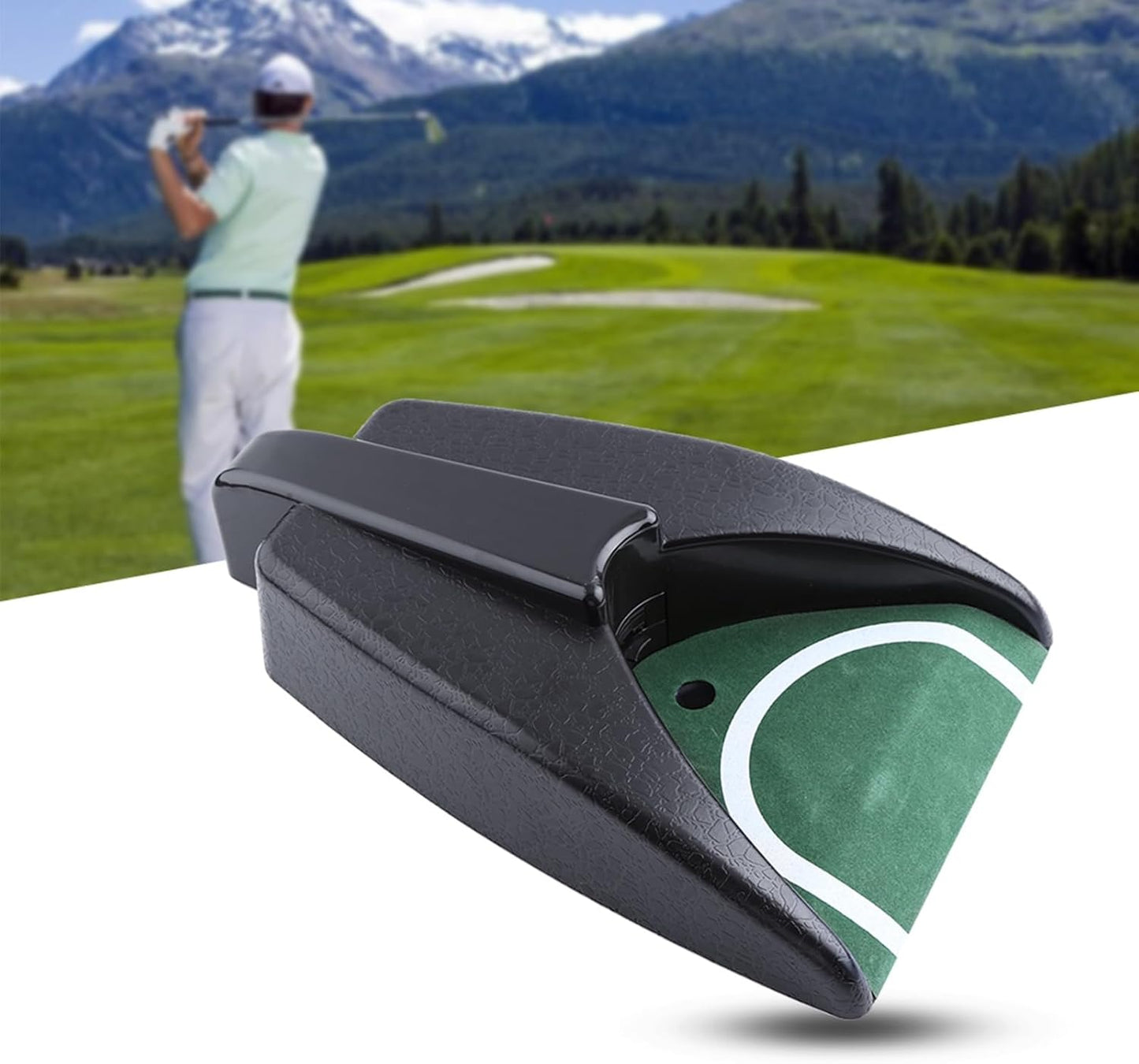 Golf Putting Cup, Automatic Putting Trainer, Golf Ball Return Putting Machine for Indoors, Home, Backyard, Practice