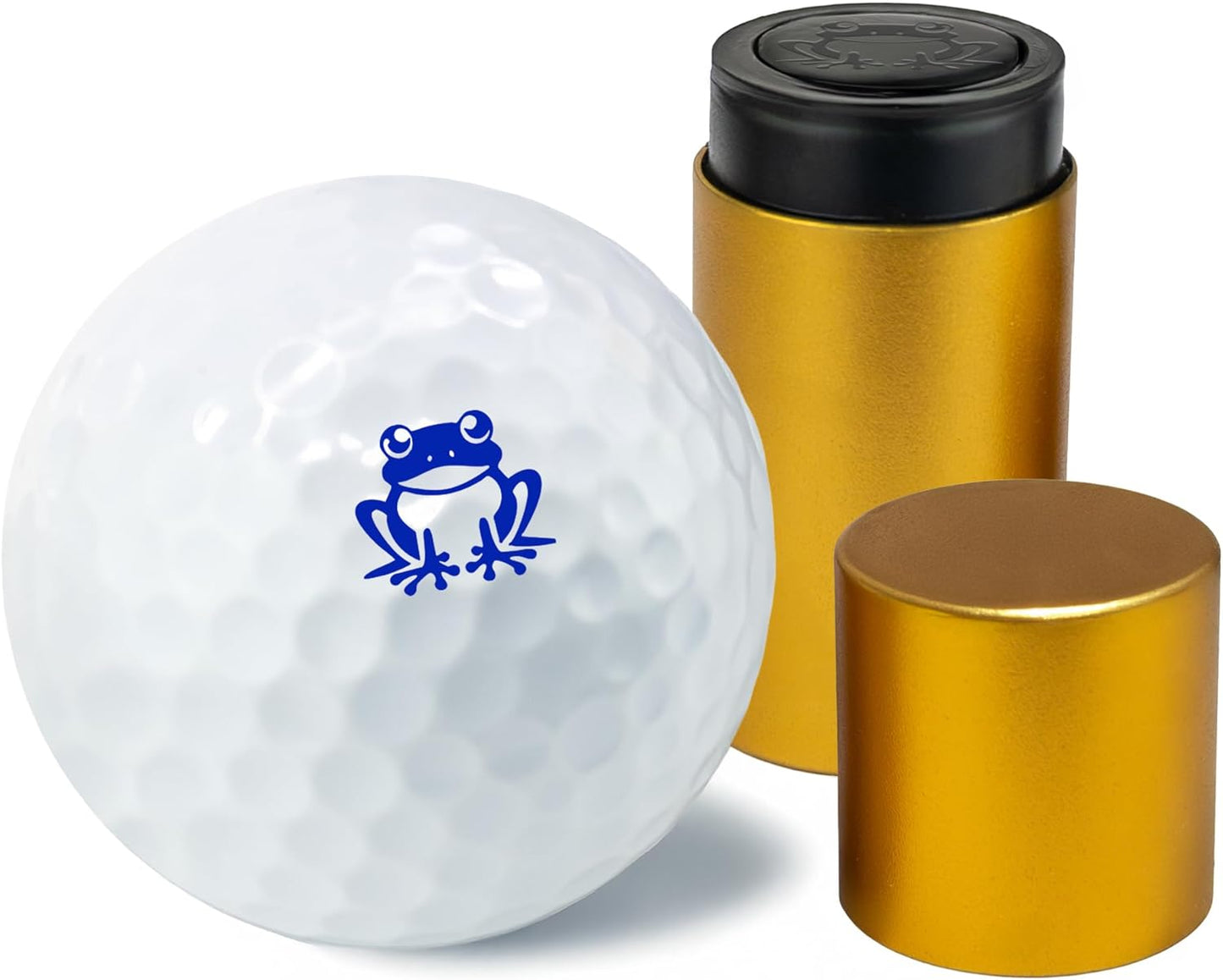 Golf Ball Marker Stamp with TiteSeal™ Technology - Frog - Many Designs to Choose - Blue