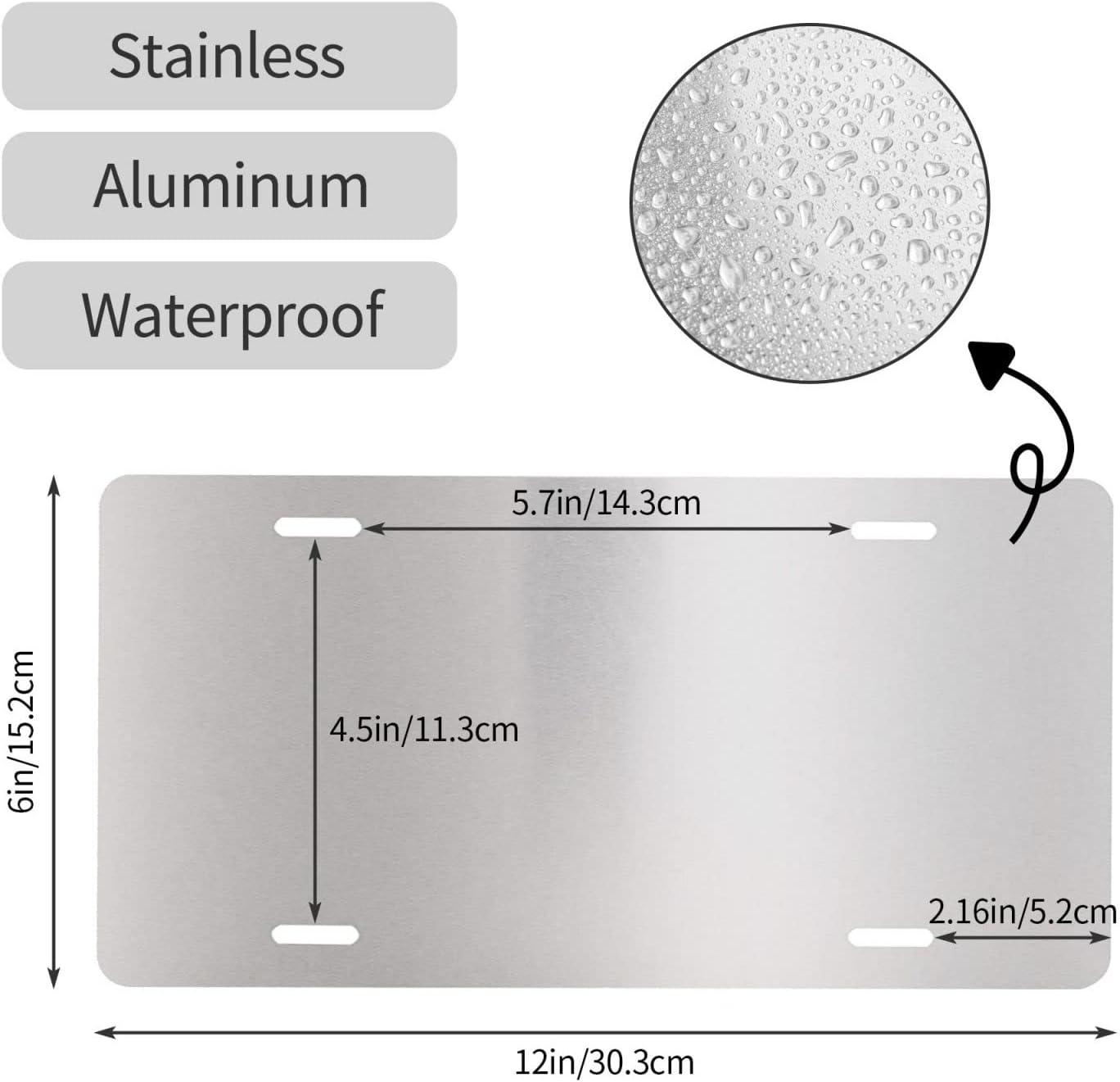Made in USA Custom License Plate, Design Your Own Personalized License Plate with Photo,Logo, and Text,Customized 12"X6"Premium Aluminum