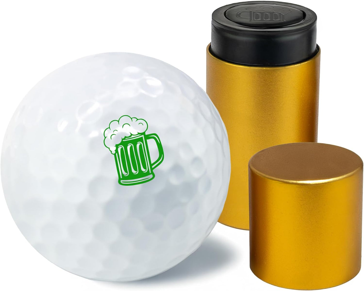 Golf Ball Marker Stamp with TiteSeal™ Technology - Beer - Many Designs to Choose - Green