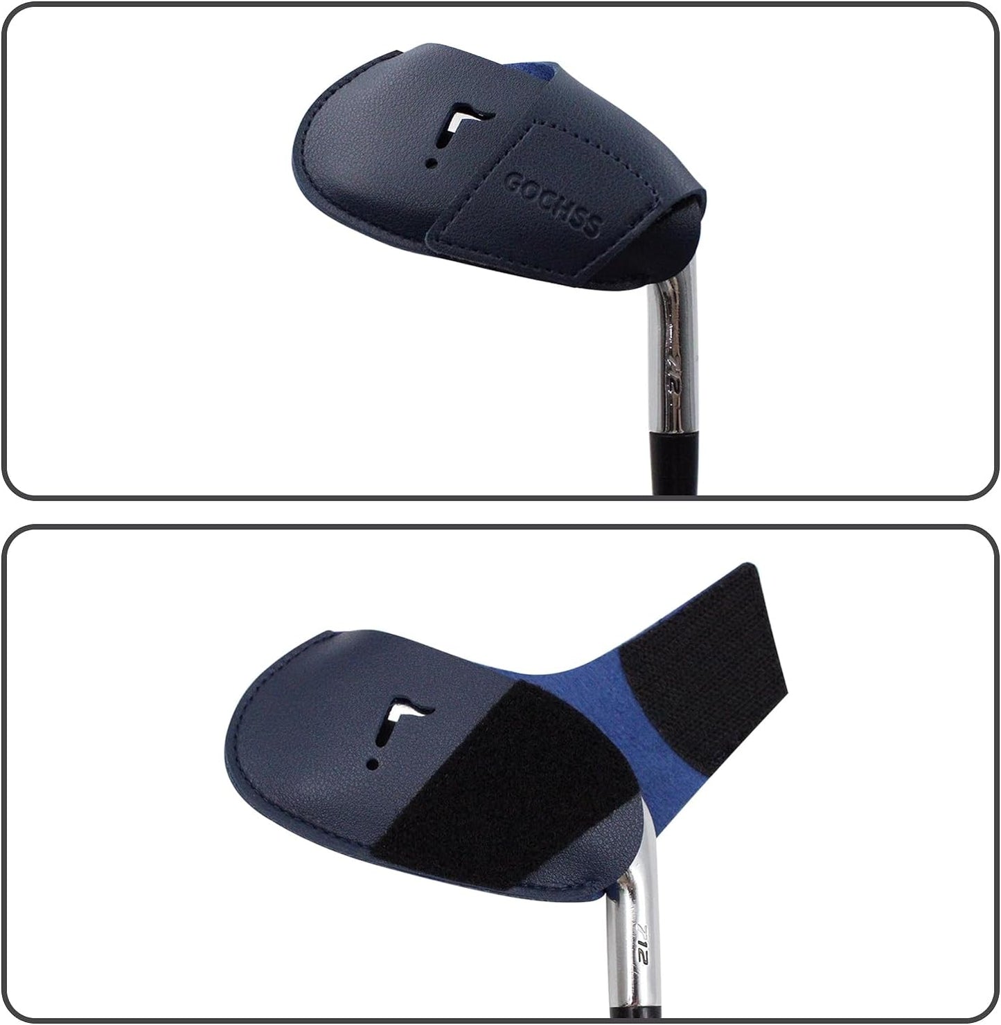 I Golf Iron Headcovers 10pcs PU Fit Both Right-Handed Clubs Golf Club Protector for Titleist Callaway Ping Taylormade Fit More Brands Golf Iron.
