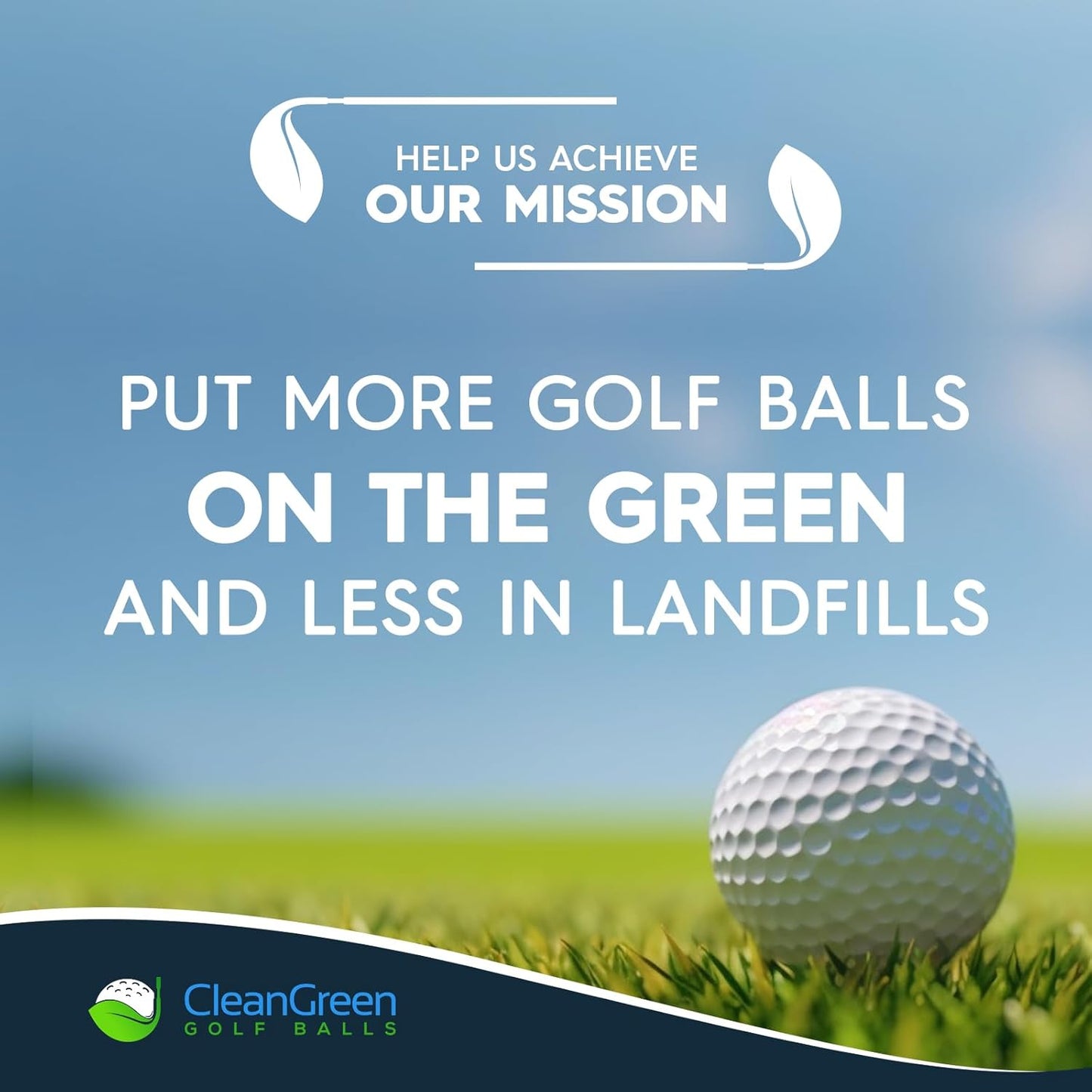 Clean Green Golf Balls Recycled Used Colored Brand Name Bulk Mix - AAA (3A) Good Condition Graded Ball - Includes GolfBalls and Mesh Carrying Bag