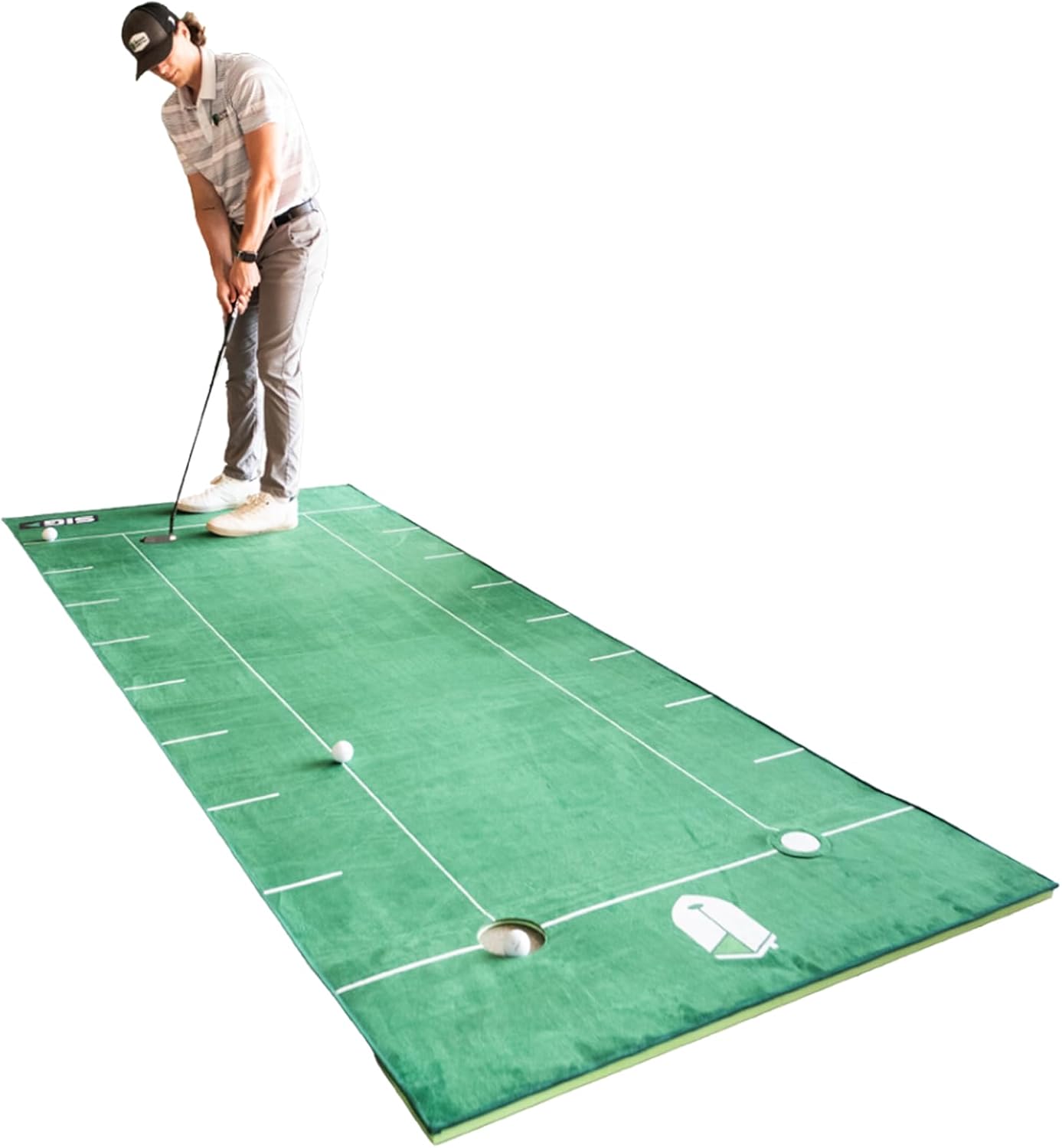 SIG LITE Putting Green - Professional-Grade, Indoor Practice Putting Mat - Realistic Feel - Easy Storage