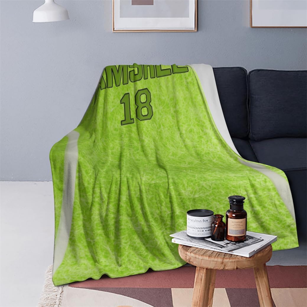 Personalized Tennis Themed Blankets for Sofa Bedding Travel Customized Home Decor Throw Bed Blanket Tennis Sport Themed Bed Blanket Custom Name Throw-Blanket Gifts for Sport Enthusiasts