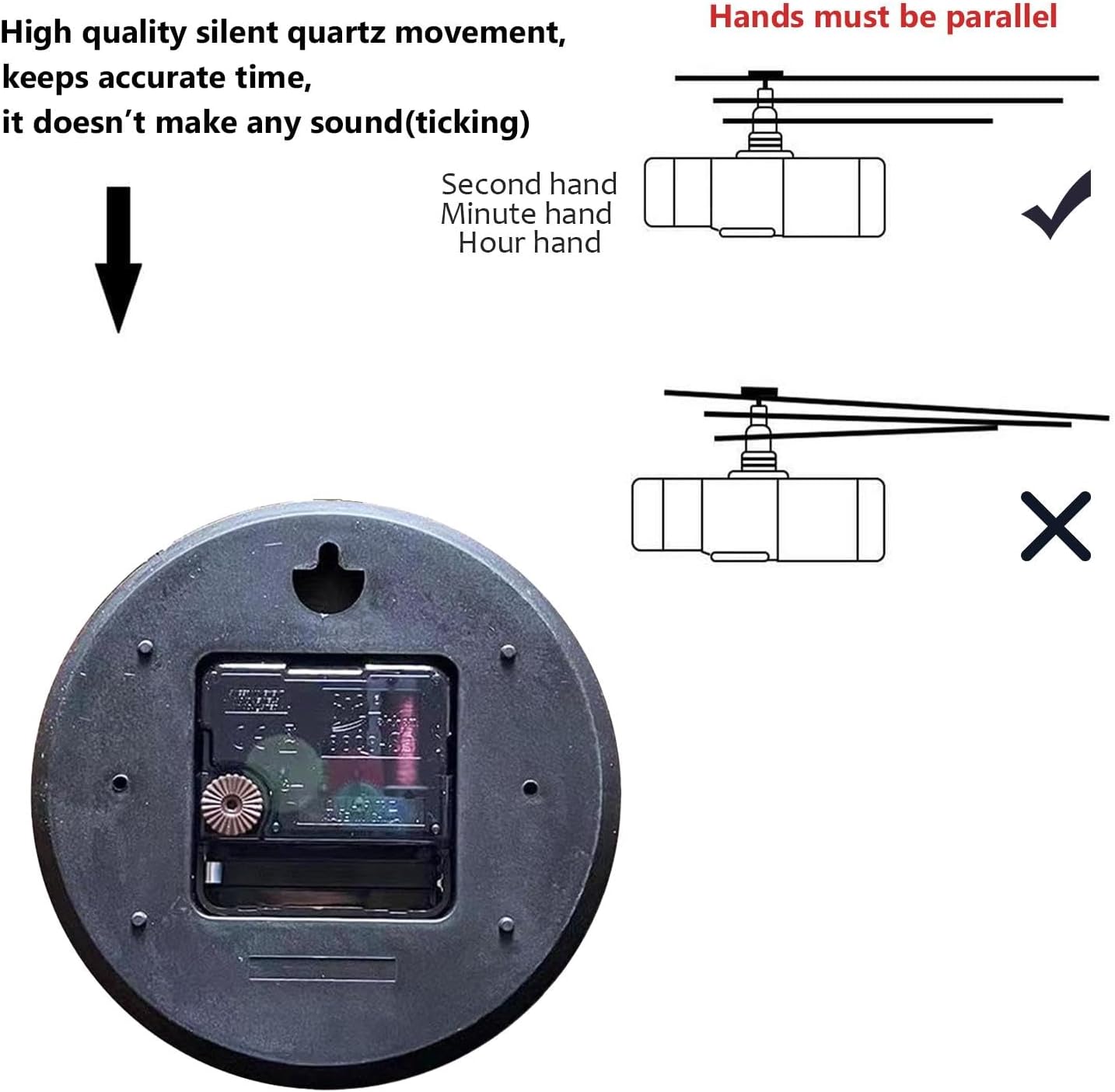 Nebula Wall Clock Non-Ticking Silent Clocks Battery Operated Analog Decor Clock for Home-Amazing Nebula with Blue and Purple Colors(12inch)