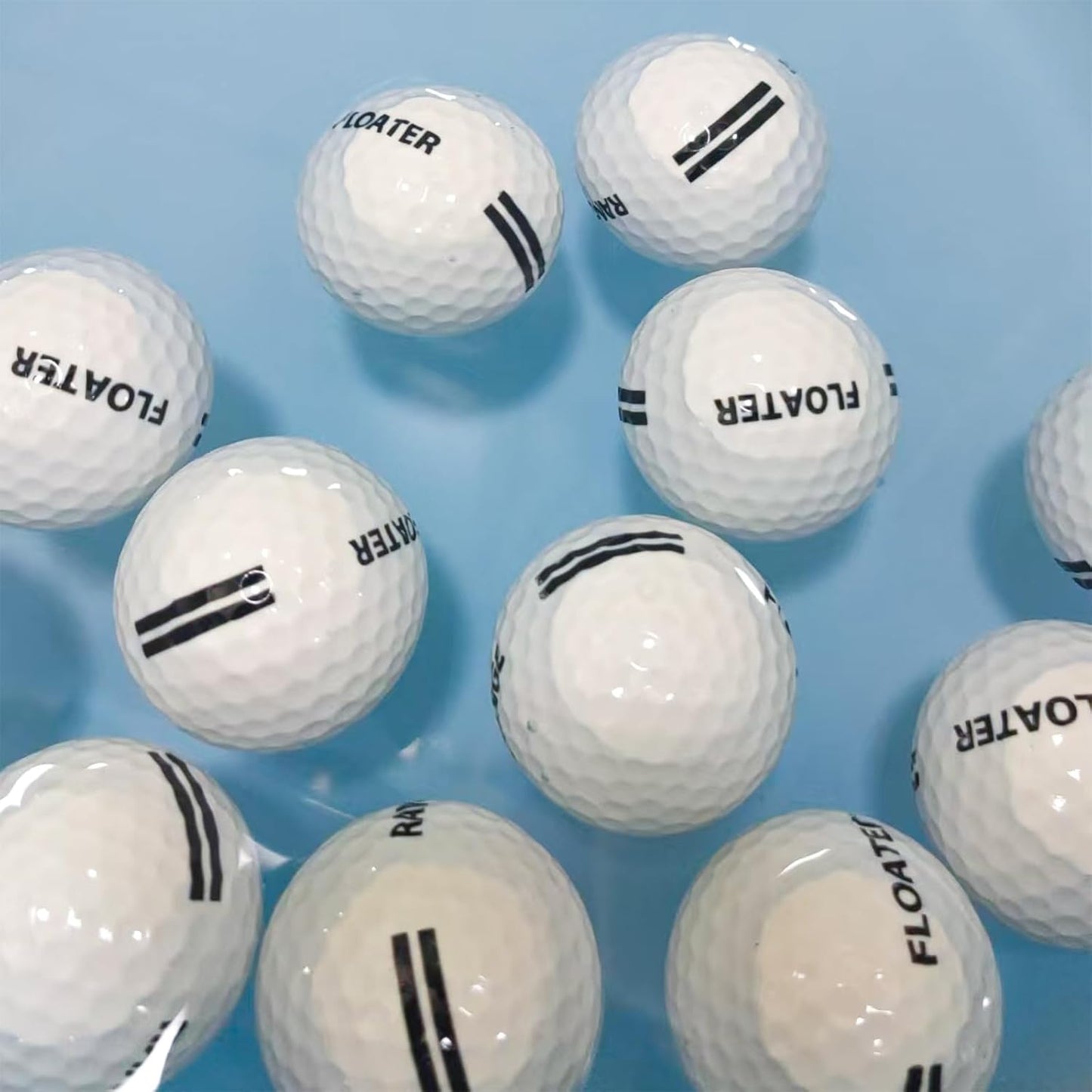 ProFloater Premium Floating Golf Balls - Waterproof Golf Practice Balls for Lakes/Pools/Backyard Driving | Non-Sink Surlyn Material, High Visibility Design (12 Pack)