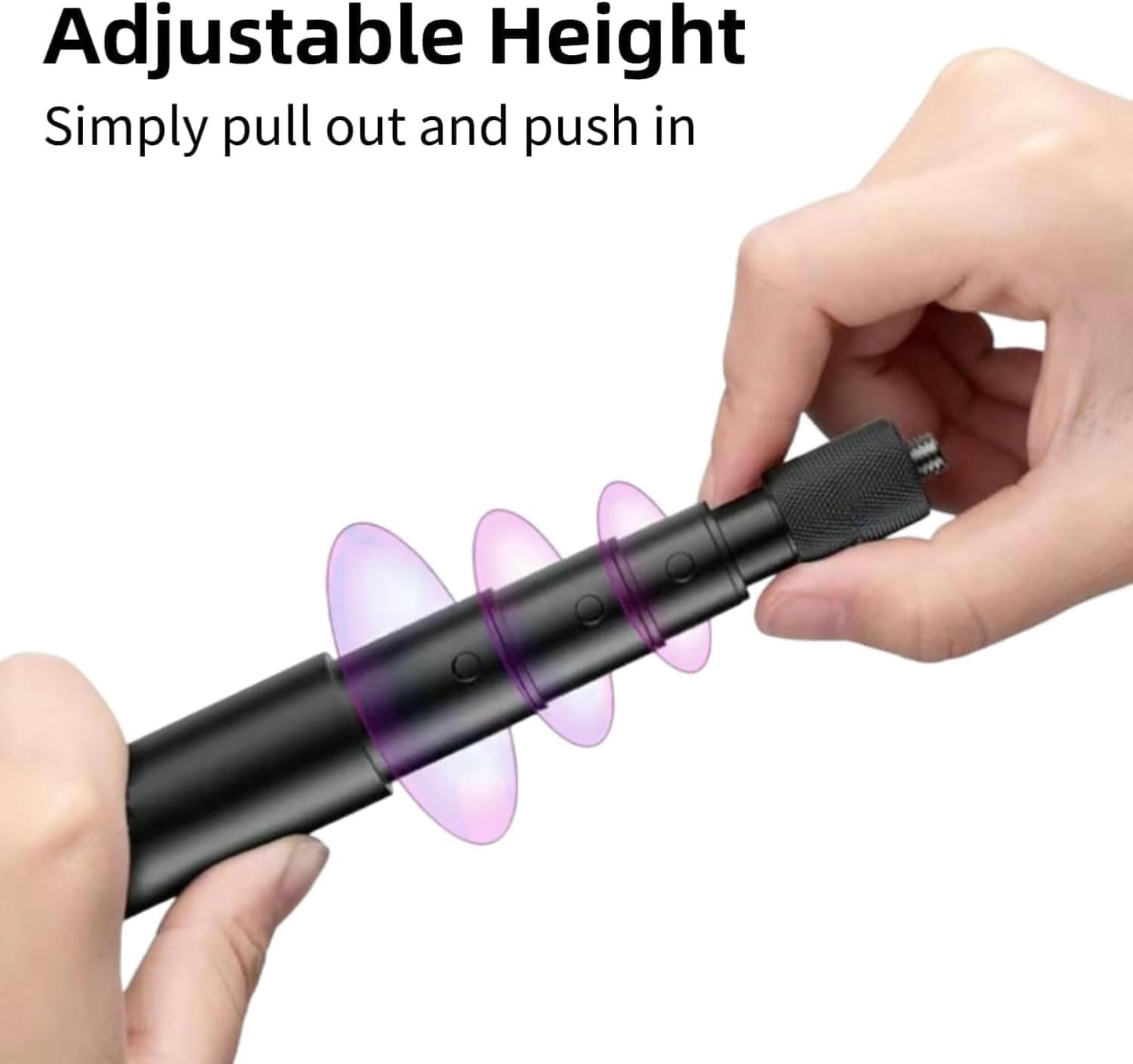 Golf Monopod Selfie Stick with Ground Spike Stake, Golf Swing Analyzer Phone Holder for Training Aid, 52" Adjustable Golf Selfie Stick Phone Stand for Recording Swings