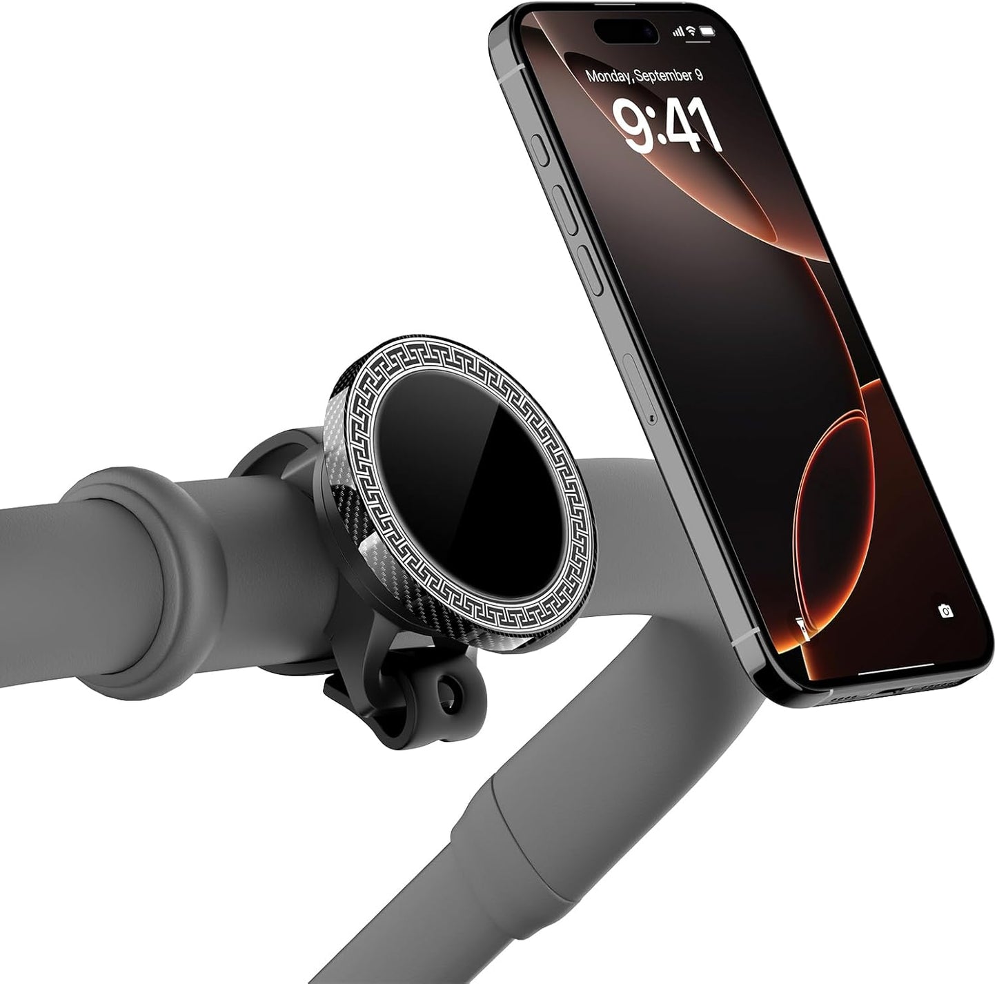 Magnetic Golf Push Cart Phone Holder with Secure Strap,Stroller Phone Holder for MagSafe iPhone 17 16 15 14 13 12 Pro Max Plus-Strong Magnet Handlebar Mount for Treadmill,Shopping Cart,Peloton Bike
