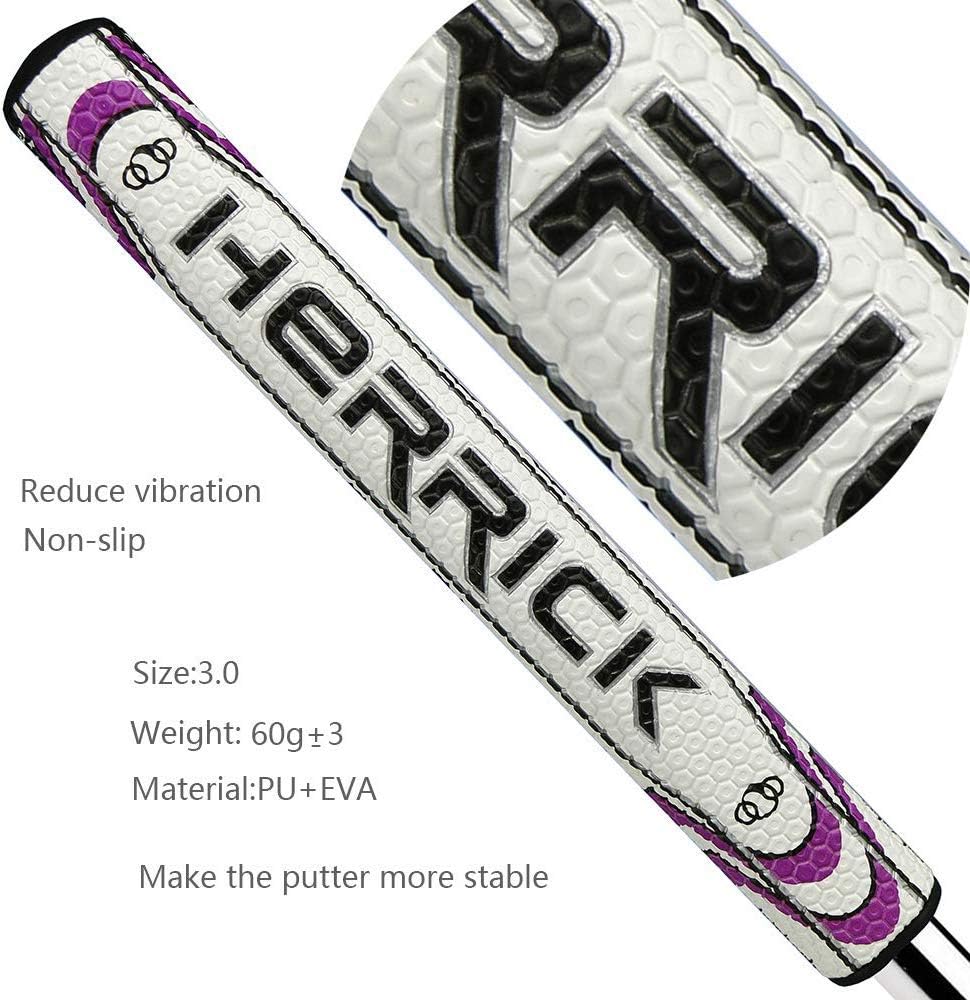 Golf Putter Grip Men 60g PU Material Lightweight Non-Slip Portable Soft Shock Absorption Many Color to Choose