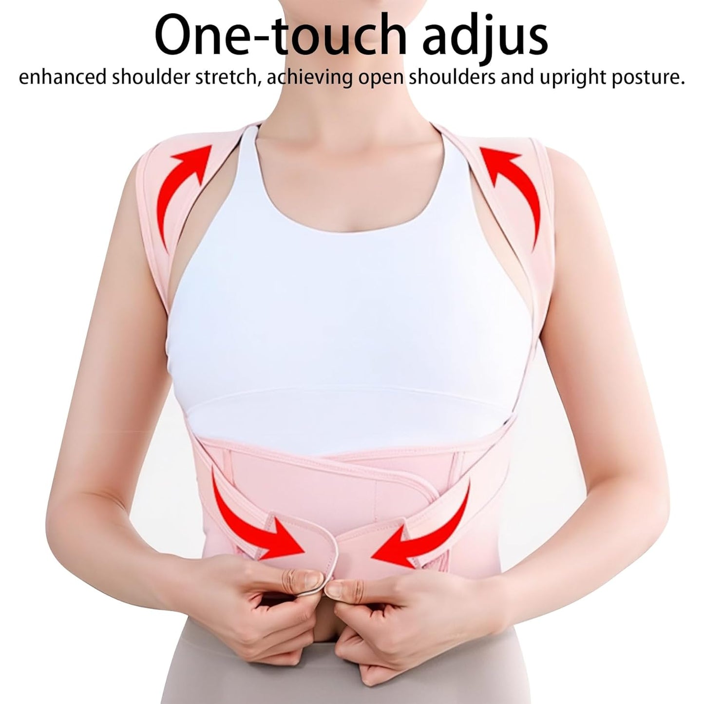 Back Brace Posture Corrector for Women and Men Shoulder Straightener Hunchback Adjustable Support Upper Comfy Correction Back Pain Relief Scoliosis Lumbar Spine Upgraded (Pink, Medium)