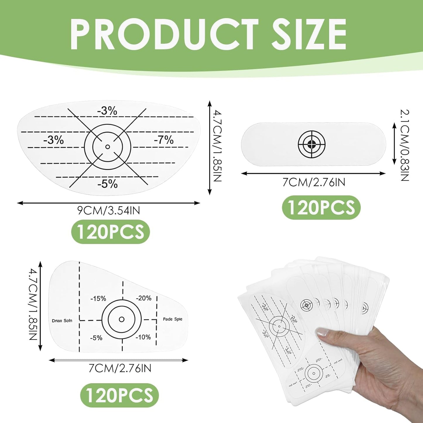 360 Pcs Golf Impact Tape Set, Sweet Spot Training Stickers for Woods, Irons and Putters, Impact Labels for Swing Consistency, Distance Control, and Ball Striking for Golf Beginners and Fans