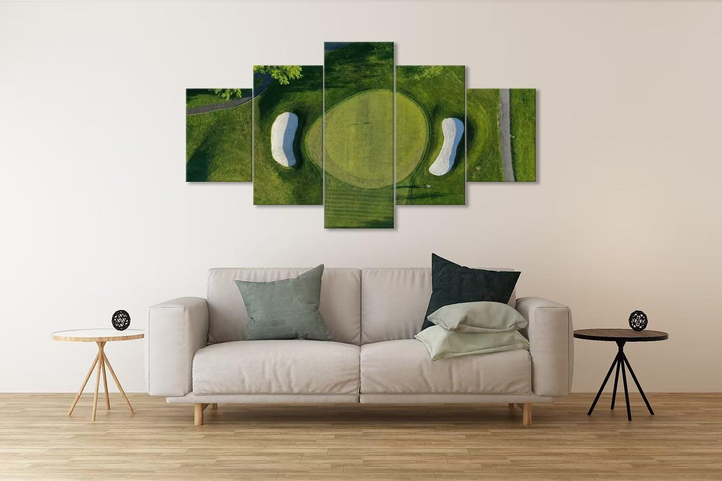 Westchester New York Golf Course Wall Art for Office - Golf Pictures Wall Decor for Living Room Bedroom Bathroom Home Decorations Framed Artwork Canvas Prints Ready to Hang(50''W x 24''H)