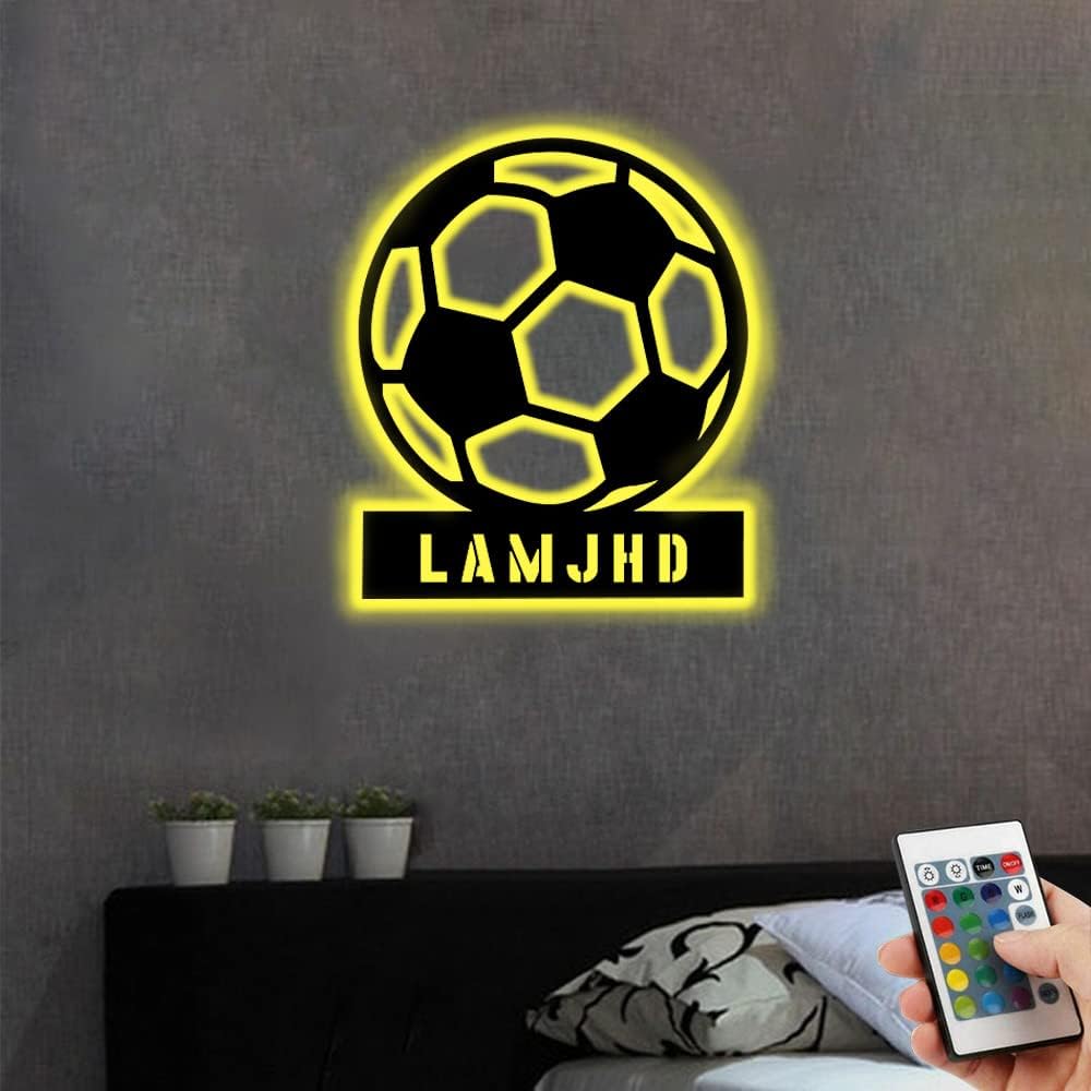 Personalized Name 7 Colors Baseball lamp Custom Baseball Wall Art Night Light LED Name Sign Gift for Men Baseball Lover
