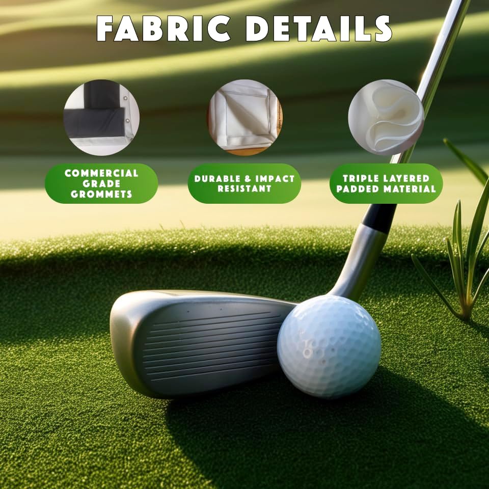 SPECTRUM GOLF SIMULATORS- Golf Impact Screen Poly Spacer for Golf Simulator-Triple Hemmed-US Made-Fits Most Golf Cages