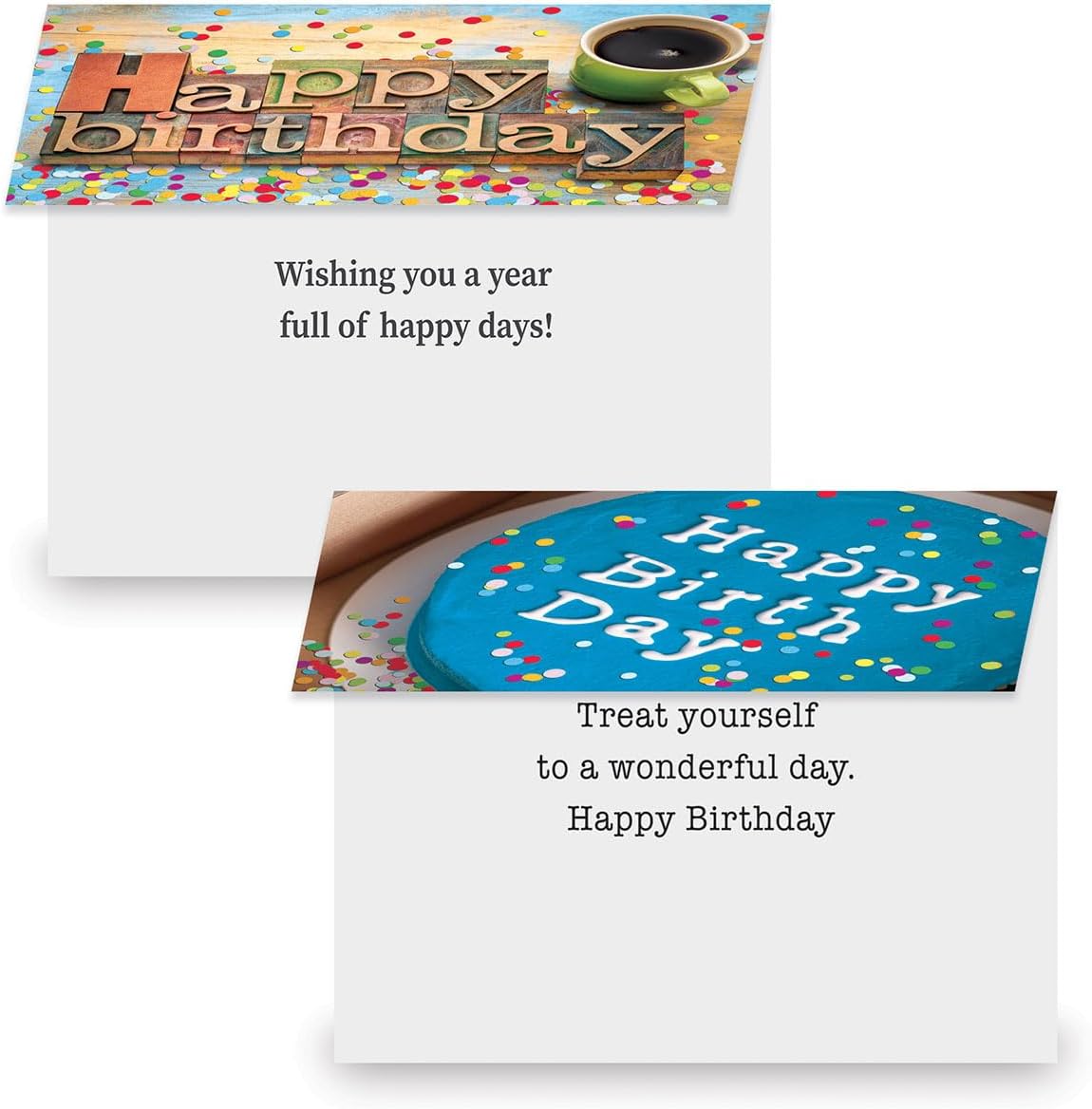Current Photo fun Birthday Greeting Cards - Set of 20 (2 each of 10 Designs), 5 x 7 Inches, Sentiments Inside, Envelopes Included, Assortment Set