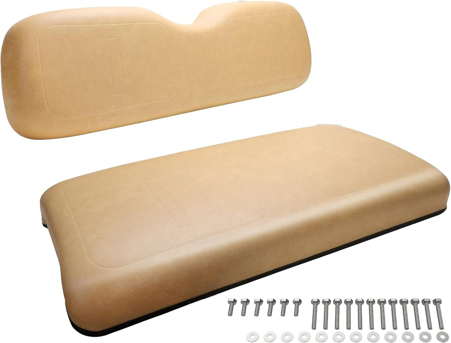 Dr.Acces Golf Cart Seats Front Seat Bottom & Seat Back Assembly for EZGO TXT/Medalist 1994-2013 Models, Replaces OEM # 71751-G04, factory size (Seat Set Tan)